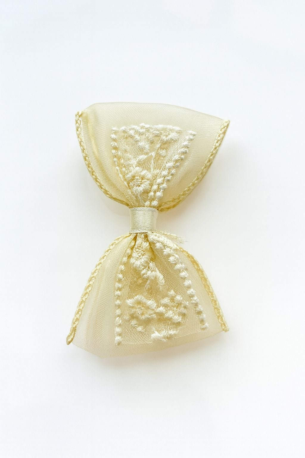 Lace Bow Hair Clip | Elegant Soft Net