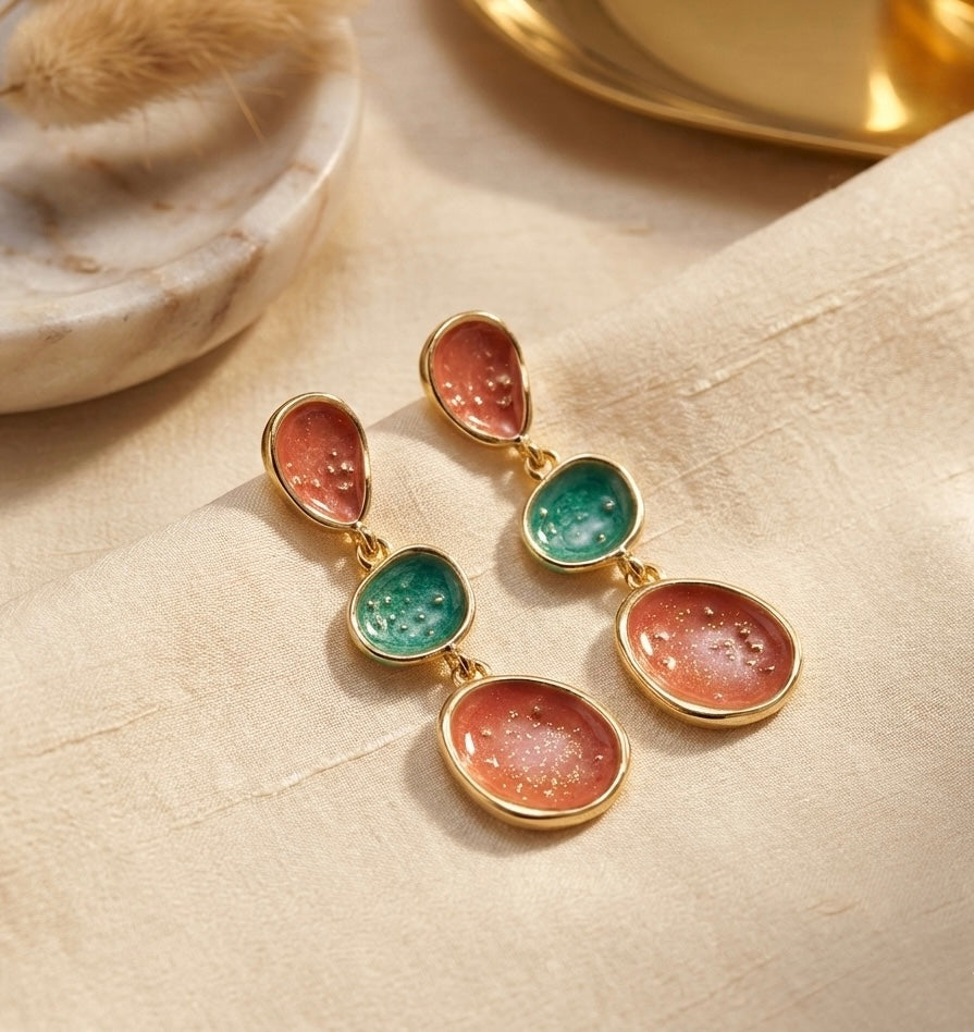 Muse Drop – Sculpted Statement Earrings