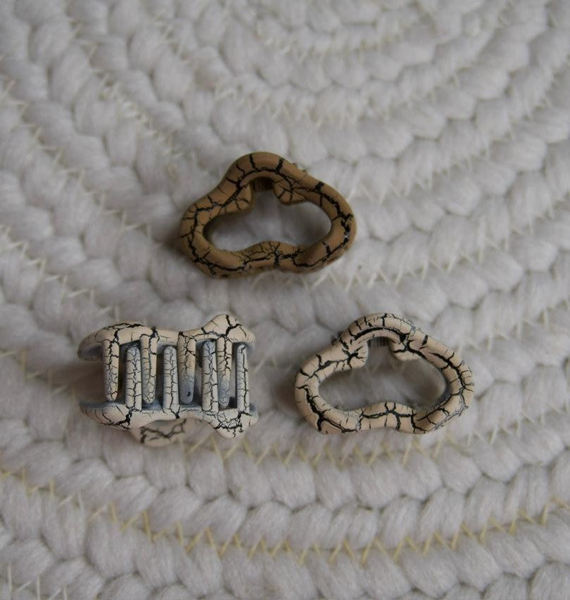 Boho Textured Tiny Hair Clips (set of 3)