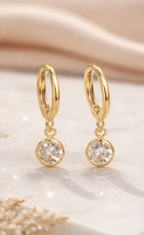 Winter Wonderland Earring Combo – Crystal Snowflake & Solitaire Drop Trio