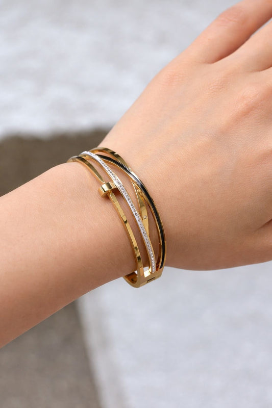 Elegant Golden Layered Bracelet