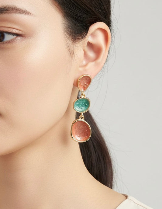 Muse Drop – Sculpted Statement Earrings