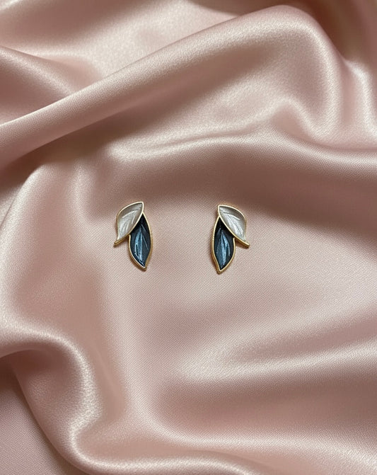 Chic Botanical Leaf Cluster Stud Earrings