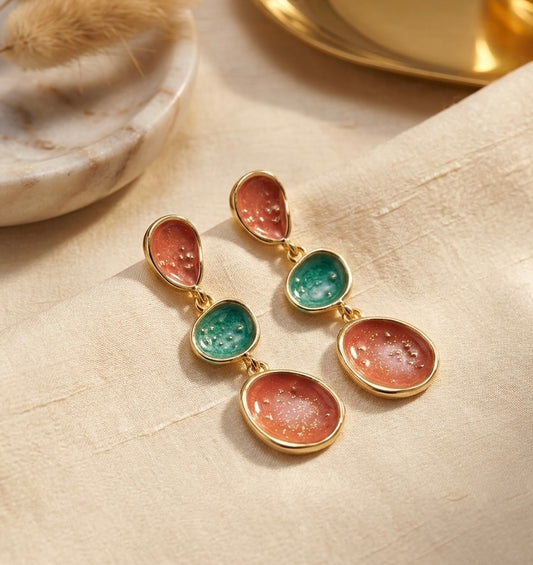 Muse Drop – Sculpted Statement Earrings