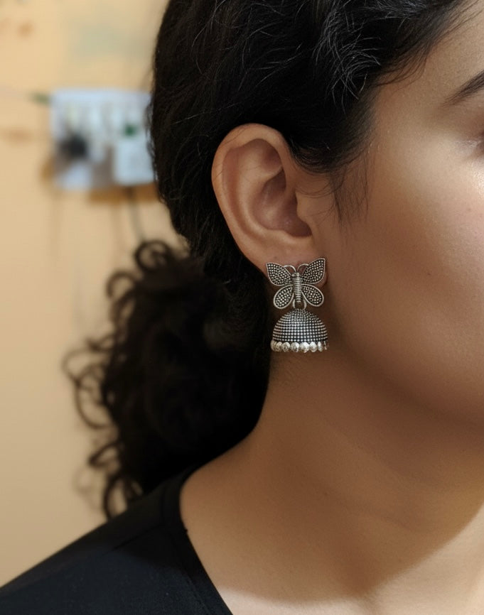 Small Butterfly Design Jhumka for Girls & Women