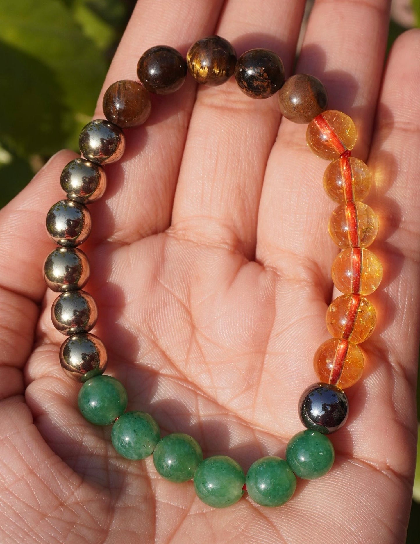 Money Magnet Manifestation Bracelet - 5 Powerful Crystals for Wealth & Abundance