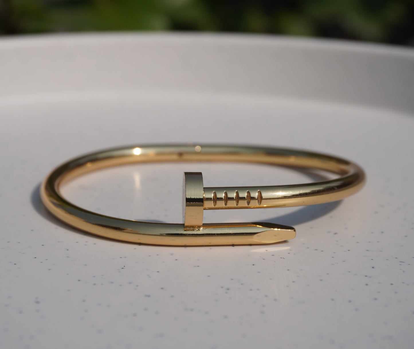 Classic Gold Nail Design Bracelet