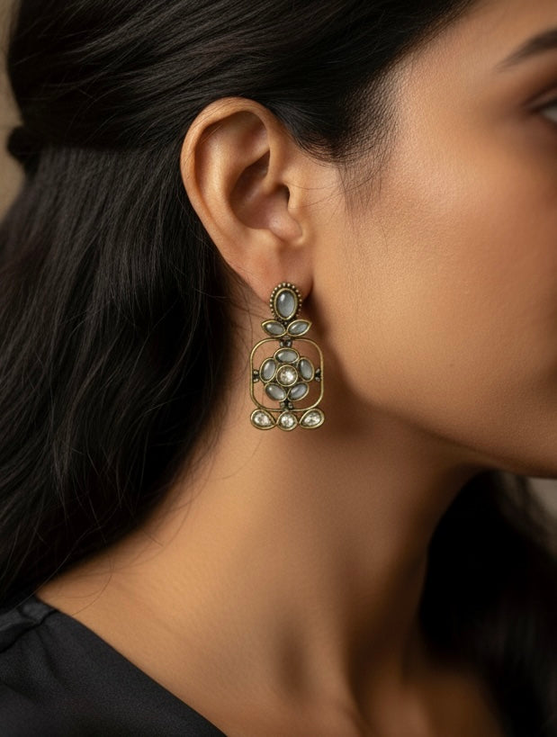 Indian Oxidized Jhumka Style Danglers