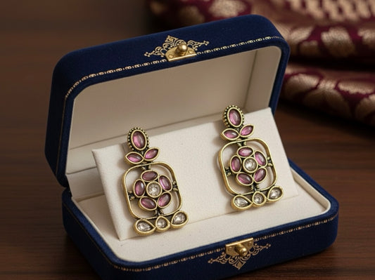 Indian Oxidized Jhumka Style Danglers