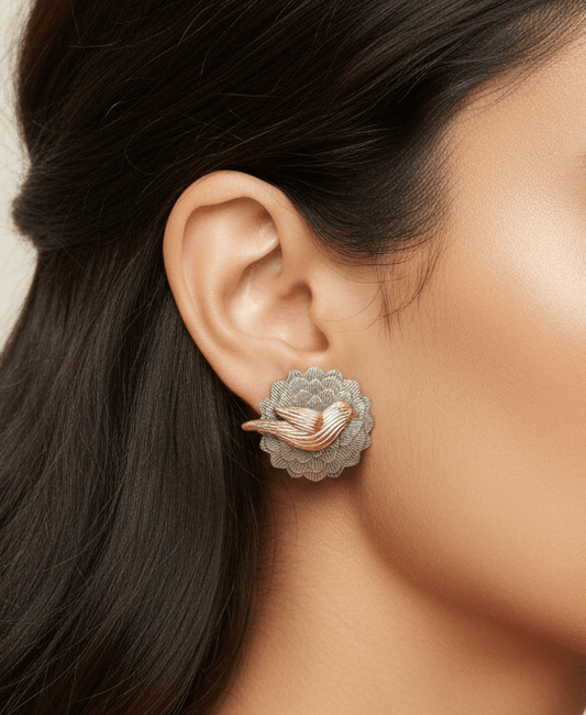 Bird's Nest Serenade Stud Earrings