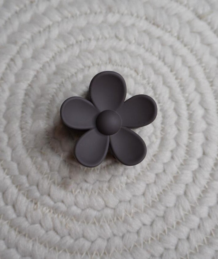 Matte Nude Sunflower Mini Hair Claw Clip