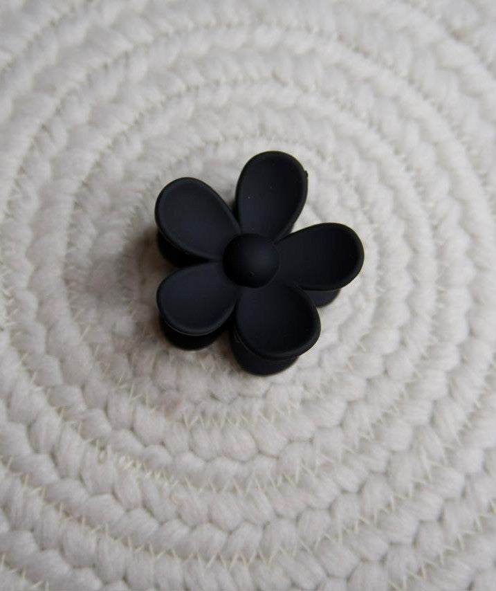 Matte Nude Sunflower Mini Hair Claw Clip