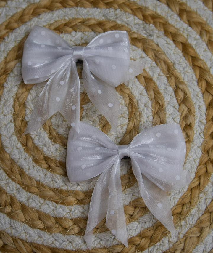 Bow Hair Clips (Set of 2)