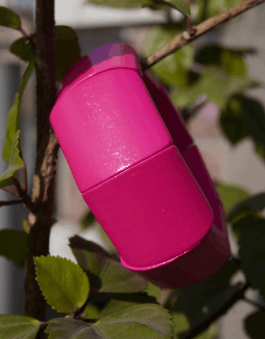 Women’s Chunky Pink Stretch Bracelet – Wide Matte Resin Bangle