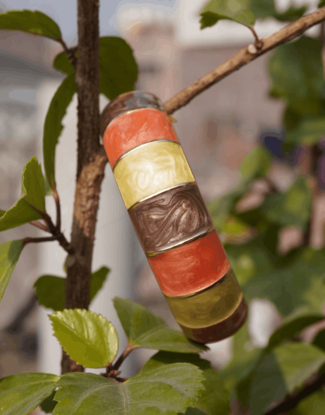 Multi-Color Chunky Resin Bangle – Statement Bracelet