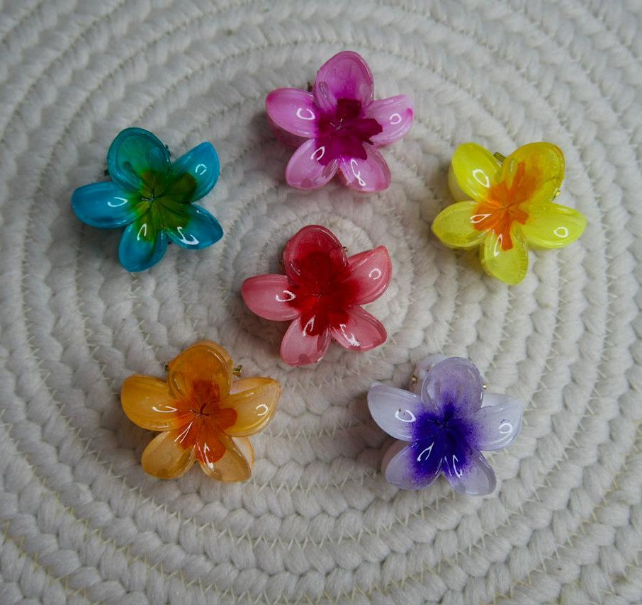 Glossy Sunflower Hair Claw Clip