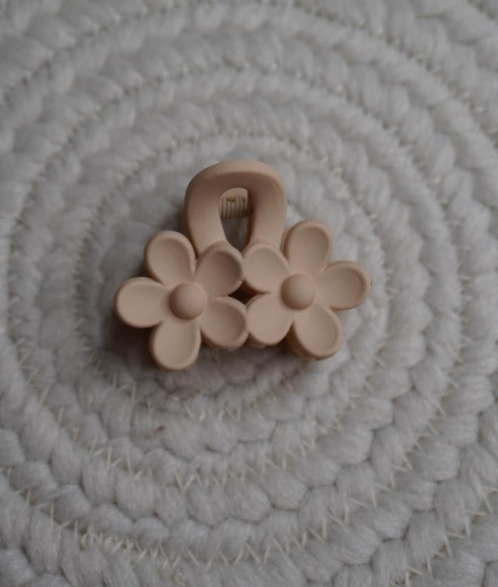 Matte Double Sunflower Mini Hair Claw Clip