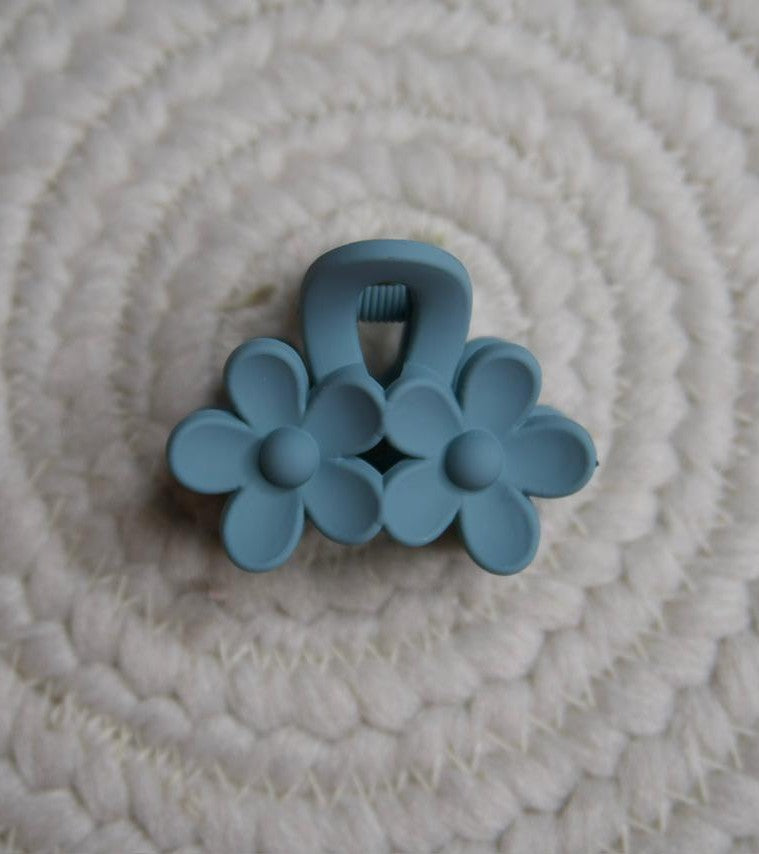 Matte Double Sunflower Mini Hair Claw Clip