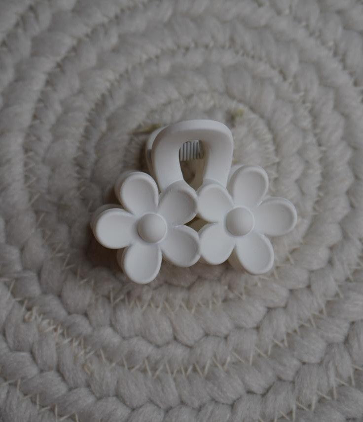 Matte Double Sunflower Mini Hair Claw Clip