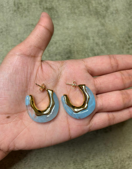 The Aegean Wave Hoop Earrings