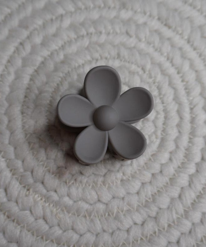 Matte Nude Sunflower Mini Hair Claw Clip