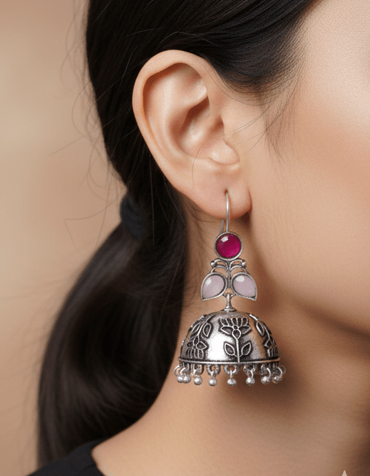 Traditional Jewelry Style Dome Earrings