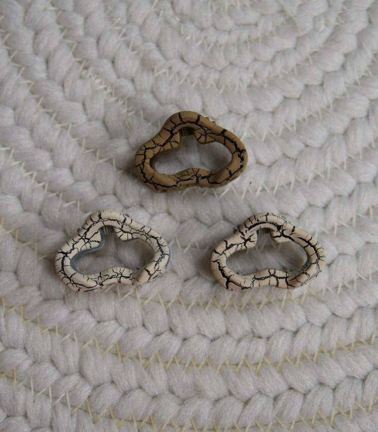 Boho Textured Tiny Hair Clips (set of 3)