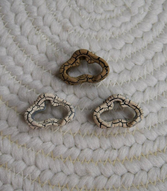 Boho Textured Tiny Hair Clips (set of 3)