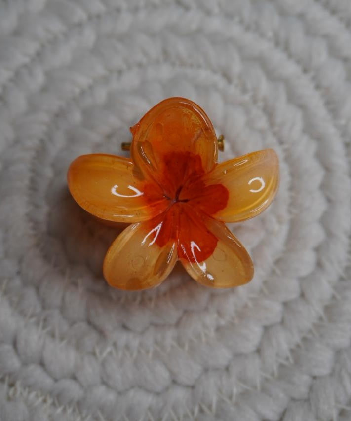 Glossy Sunflower Hair Claw Clip