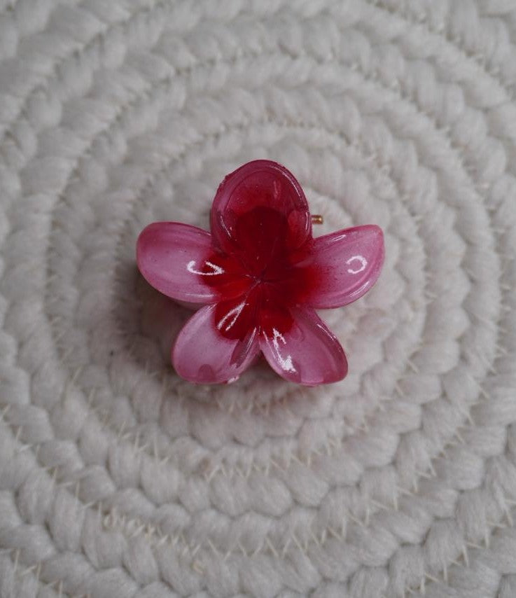 Glossy Sunflower Hair Claw Clip