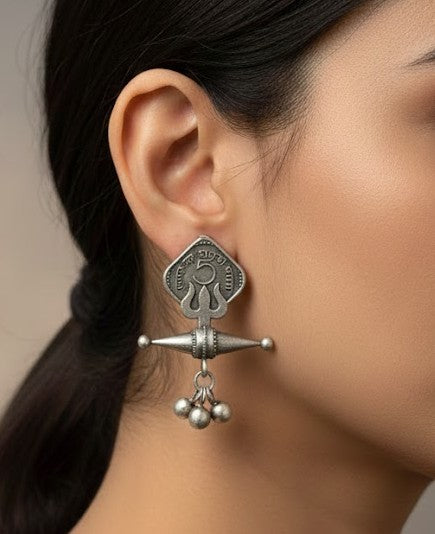 Vintage-Inspired Statement Ghoongroo Earrings